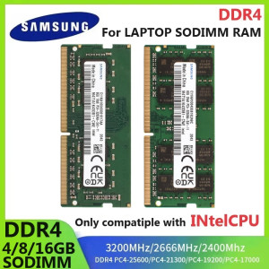 SAMSUNG Speicher DDR4 SODIMM RAM 4GB 8GB 3200MHz 16GB 2666MHz 2400MHz RAM Laptop-Speicher für Intel CPU PC4 2400T 2666V 3200 LAPTOP