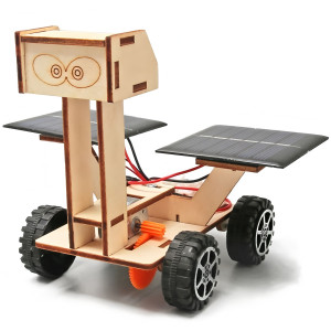 NONE Solar Auto Mond Exploration Fahrzeug Kinder Diy Hand-Montiert Modell Diy 3d Holz Puzzle Wissenschaft Und Bildung Spielzeug
