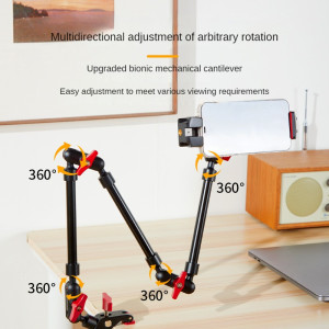 NONE Neuer Kamera Magic Arm mit Super Clip Halterung für Smartphone Camcorder Action Kamera Gopro Clamp Wandhalterung Tablet Webcam Studio