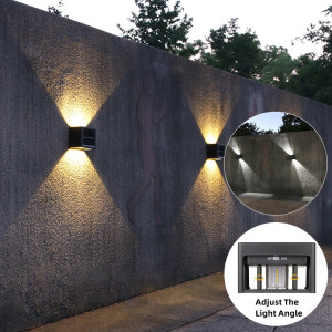 lyfs LED Solar Garten Licht im Freien wasserdichte Beleuchtung Winkel eingestellt Wand leuchte Balkon Treppen zaun energie sparende Sonnenlicht Lampen