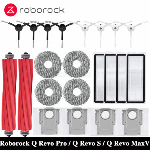 Roborock Q Revo MaxV/Q Revo S/Q Revo Pro Roboterstaubsauger Zubehör Staubbeutel Hauptseitenbürste Hepa-Filter Mopptücher Ersatz