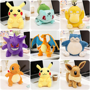 TAKARA TOMY Pokemon Stuff Plüschtiere Kawaii Pikachu Pichu Charmander Squirtle Psyduck Anime Weiche Puppen Puppe Kinder Geburtstag Weihnachtsgeschenk