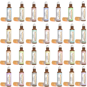 EUQEE 10ml Duftöl Roll-On Langanhaltender Duft La Vie Est Belle CHANCE Jadore Cotton Strawberry Mango für Diffusor und Brenner