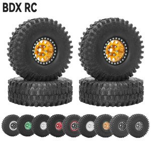 BDXRc Metall 1,9 Beadlock Felgenreifen Set für 1/10 RC Crawler Car Axial SCX10 III AXI03007 90046 TRX-4 Redcat GEN 8