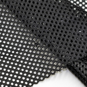 Jaggo Langlebiger schwarzer Netzstoff, multifunktionaler Wabennetzstoff zum Nähen von Bürostuhl, Autokissen, Strickfutter, Bekleidungstuch