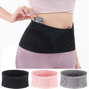 LKEEP Nahtlose unsichtbare Laufgürteltasche, Sporttaschen, leichte, unsichtbare Handytaschen, tragbare, elastische Laufradtasche