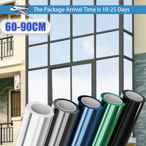 NONE Fenster Privatsphäre Tönung Film Einweg Vinyl Spiegel folie nicht klebende Glas Bildschirm Aufkleber Rollen Anti-Look UV-Hauss c
