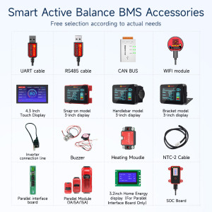 Daly Balance Smart BMS Zubehör Wifi BT Modul LCD Display Bildschirm CANBus UART 485 Konverter BMS Lifepo4 16 s 48 v