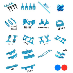 NONE Tamiya TT02 Komplettes Metall-Upgrade-Teile-Set Antriebswelle CVD Lenkungsdifferential Lenkungsbaugruppe für Tamiya TT02 1/10 RC Auto
