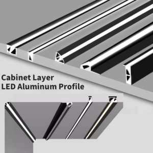 khelse Einbau-Hintergrundbeleuchtung, LED-Aluminiumprofil, Schrankschichtkanal, Silikon-Diffusor, Kleiderschrank, Bücherregal, Schrank, versteckte