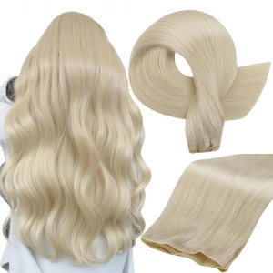 Full Shine Genius Inslag Hair Extensions Echt haar Remy Hair Extensions Zacht zijdeachtig haar Naai-in extensions voor dames 1