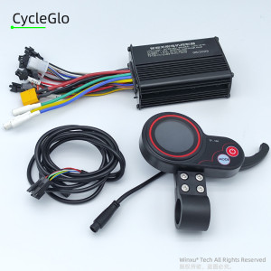 NONE 36V 48V 500W 20A E-Scooter Bürstenloser Motor Universal Controller TF-100 TF100 LCD-Drosselklappensatz für Kugoo M4 Elektroroller