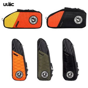 ULAC Wasserdichte Fahrrad-Top-Tube-Tasche, 0,9/1 l, MTB, Rennrad, leicht, langlebig, Fahrrad-Rahmentasche mit externen Seitentaschen