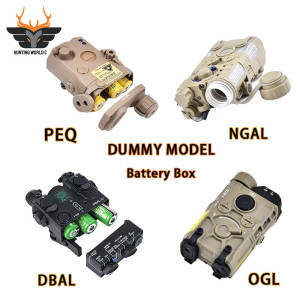NONE Taktische PEQ NGAL MAWL C1 DBAL A2 Dummy-Laserbox ohne Funktion, Batteriegehäuse, passend für 20mm Picatinny-Schiene, Airsoft-Waffen-Lasermodell