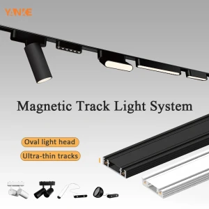 YANKE Magnetische Schienenleuchte der UT-Pro-Serie, LED-Schienenbeleuchtung, Strahlerlampe, Smart Tuya Zigbee, dimmbar, ultradünn, für den
