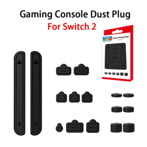 DIXSG Schützende Staubschutzhülle für Switch 2 Spielkonsole Staubdichte Silikon-Port-Stecker für Switch 2 Joystick-Kappe Gaming-Zubehör
