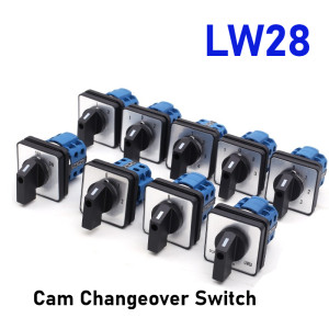AEVYVKV 1 STÜCK Elektrischer 2/3/4 Positionen 8 Anschlüsse Drehnocken-Umschalter 500 V 20 A LW28-20-LW26