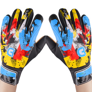 SPORTOUT Fußball-Torwarthandschuhe, Torwarthandschuhe im Graffiti-Stil mit starkem Griff, rutschfeste Fußballhandschuhe
