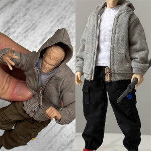 Männliche Actionfiguren im Maßstab 1:12, Sportweste, Kapuzenmantel, Hose, Kleidung, Modell für 6-Zoll-Soldat, Notaman NWTOYS MEZCO Body