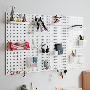 NONE DIY Pegboard-Kombinations-Wand-Organizer-Set: modulare Hängepaneele, Installation ohne Stanze, ideal für die Wandpräsentation im Bastelraum