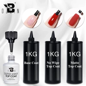 NONE BOZLIN 1 kg Super Shinny Top Coat UV-Basis-Gel-Nagellack, mattes Decklack, verstärktes Gel, langlebig, glänzend, Soak Off Nail Art Lack