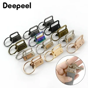 Deepeel 10/20 Stück 20/26/32 mm Riemen Schwanz Clip Metall Schlüsselanhänger Split Ring Schnalle für Gürteltasche Gurtband Schwänze DIY Handwerk