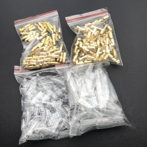 AOKIN 200PCS 3,9mm Bullet Connectors Kit Messing Bullet Männlich & Weiblich Draht Terminals Stecker mit Isolierung Abdeckung für Motorrad Moto
