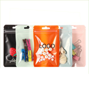 NONE Unterstützung angepasst logo einseitige HD transparente farbe zipper schmuck verpackung tasche
