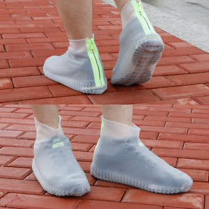 feerldi Designer-Schuhüberzüge mit Reißverschluss hinten, wasserdicht, hohe Denizität, Übergröße, wasserdichte Abdeckung, Unisex, für Männer und