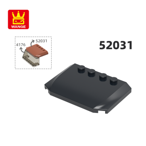 Wange 52031 100g/26Stk Keilabdeckung Baustein Moc Autoabdeckung Zubehör Kompatibel mit Brick DIY Kinderspielzeug Geschenkbox