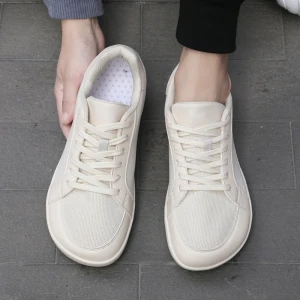 Freizeitschuhe mit breiter Zehenpartie für Damen und Herren, barfuß, flache Schuhe mit weicher Sohle, rutschfeste Wanderschuhe, Übergröße, bequem