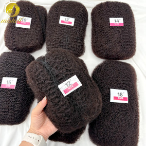 MISHELL 10-18 Zoll 30 oder 50g/Packung Natürliche 4C Afro Kinky Curly Bulk Echthaarverlängerungen ohne Tressen Brasilianisches Remy Bulk für Locs