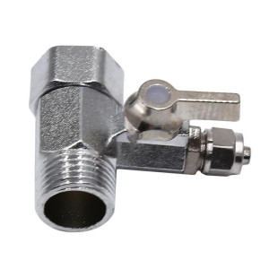 NONE 1/4'' 1/2'' Stecker 1/4 3/8 Rohr Wasser Adapter RO Feed Ball Ventil Wasserhahn Wasser Filter Umkehrosmose System für Wasserfilter Wasserhahn