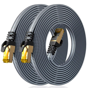 CYANMI Cat8 Ethernet Cable STTP 40Gbps 2000MHz Cat 8 RJ45 Network Lan Patch Cord for Router Modem Internet RJ 45 Ethernet Cable