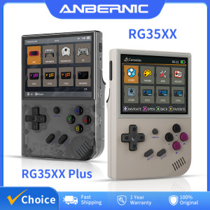 ANBERNIC RG35XX Plus/RG35XX Retro-Handheld-Spielekonsole, 3,5 Zoll IPS-Bildschirm, Linux, tragbarer Videospiel-Player, unterstützt HD-M-I-TV-Ausgang