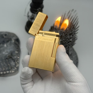 JTDUNANT Luxuriöses Zigarettenfeuerzeug mit Doppelflamme, lautem Geräusch, nachfüllbar mit Butan, Gedenk-Raucherutensil, Vatertagsgeschenk, limitierte