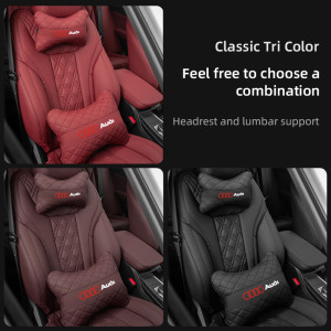 NONE Auto Sitz Kopf Unterstützung Kissen Lenden Kissen Innen Zubehör Für Audi Für Audi Sline A1 A3 A4 A5 A6 A7 a8 B8 B9 B6 C6 Q2 Q3