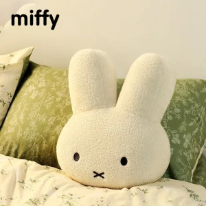 Kawaii Miffy Plüschkissen, süße süße Puppe, Spielzeug, kreative Raumdekoration, Cartoon-Ornament, Geburtstag, Weihnachten, Geschenk