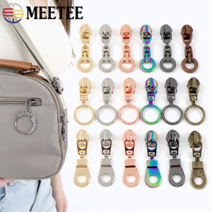 Meetee 5-20 Stück 5 #   Nylon Reißverschluss Puller Slider Reißverschlüsse Reparatur Tasche Kleidung Tasche O Ring Reißverschlüsse Zugkopf