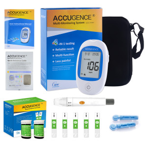 komwell Snelle Test Bloedketon Meter Kit voor Keto Dieet met Keton Monitor en Strips 30 st met Lancetten Ketose & Ketogene Dieet only KET strip 30pc