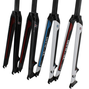 NONE Neueste temani 700c Rennrad 3k Voll carbon Scheiben brems gabel Carbon Fahrrad Vorderrad gabel Hart carbon Teile 4 Farben