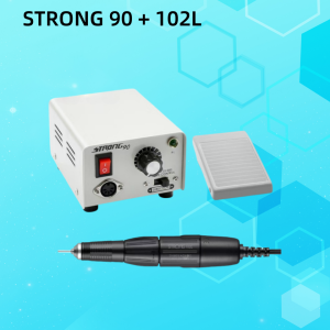 PYPILOVE 65 W STARK 90 102L Professionelle elektrische Nail Art Bohrmaschine 35000 U/min Mikromotor Handstück Pediküre Elektrische Nagelfeile Kit