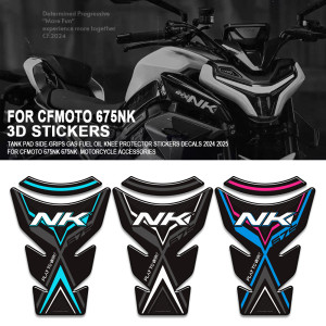 NONGSHI Für CFMOTO 675NK 675 NK Motorrad zubehör Tank Pad Seite Griffe Gas Heizöl Knie Schutz Aufkleber Aufkleber 2024 2025