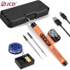JCD Draadloze USB digitale soldeerbout, instelbare temperatuur 300-450 ℃   Type-C 1000mAh batterij Intelligent soldeerlasijzergereedschap