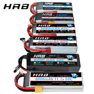 HRB RC Lipo Batterie 1500mah 2200mah 2600mah 4000mah 5000mah 6000mah Lipo 2s 3s 4s Batterie 22,2v 14,8v 11,1v 7,4v Lipo Batterie
