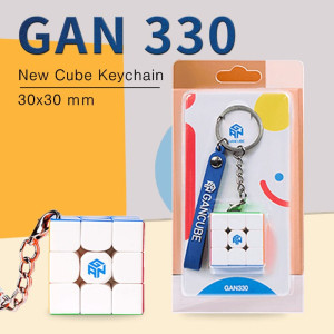 330 Mini 3x3 Schlüsselanhänger-Würfel 3x3x3 Gan330 Mini Speedcube Stickerless 3x3 Speed Cube Professionelles Zauberwürfel-Puzzlespielzeug