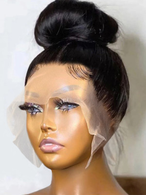 HJ WEAVE BEAUTY 360 volle Spitze Echthaar Perücke Knochen gerade Spitze vorne Perücke 13x4 HD transparente Spitze Frontal Perücke für Frauen