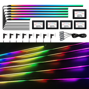 MAGIC COLORM 22 in 1 18 in 1 64 Farben RGB Symphony Car Atmosphere Interior LED Acryl Guide Fiber Optic Universal Dekoration Umgebungslichter