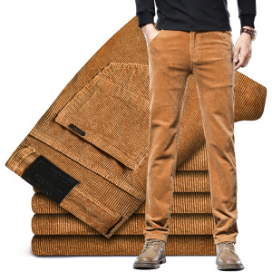 NONE 4 farben Cord Casual Hosen Männer der 93 % Baumwolle Stretch Business Mode Hosen Herbst Gerade Klassische Marke Männliche Hosen