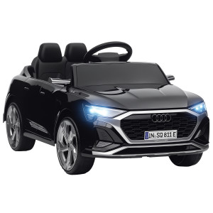 Aiyaplay elektrische auto voor kinderen Audi Q8 Etron Sportback met licentieafstandsbediening koplampen hoorn en muziek grijs Rood
